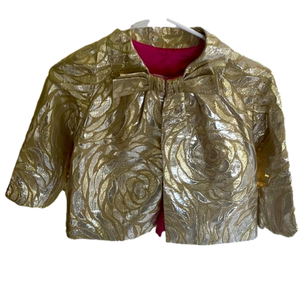 🌿Crewcuts - gold and silver formal jacket - size 8-9 girls🌿